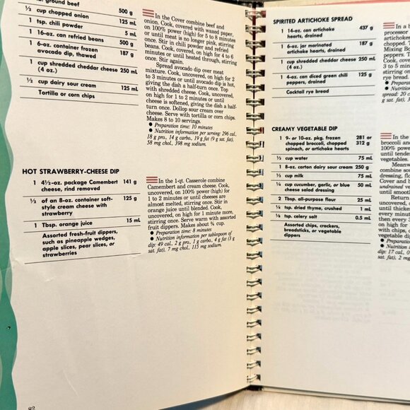 TUPPERWAVE STACK-COOKED MEALS Cookbook Vintage 1990 Microwave Menus Spiral HC. - Picture 12 of 16